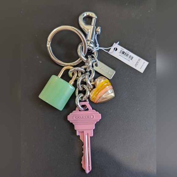 NWT COACH Key Cluster Bag Charm/Key Chain - Picture 2 of 6